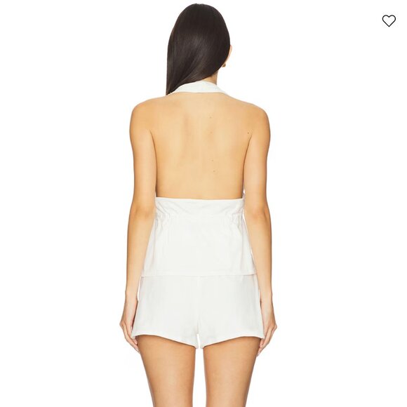 NEW Free People x REVOLVE Allegra SET In Ivory White Tank Shorts Small S - Picture 3 of 3